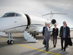 executive-business-team-leaving-corporate-jet-business 3